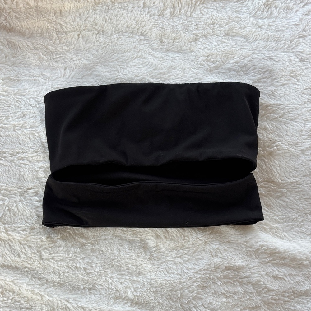 Edikted Black Tube Top with Cut-Out